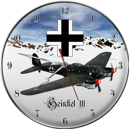 Heinkel III Collectible Wall Clock